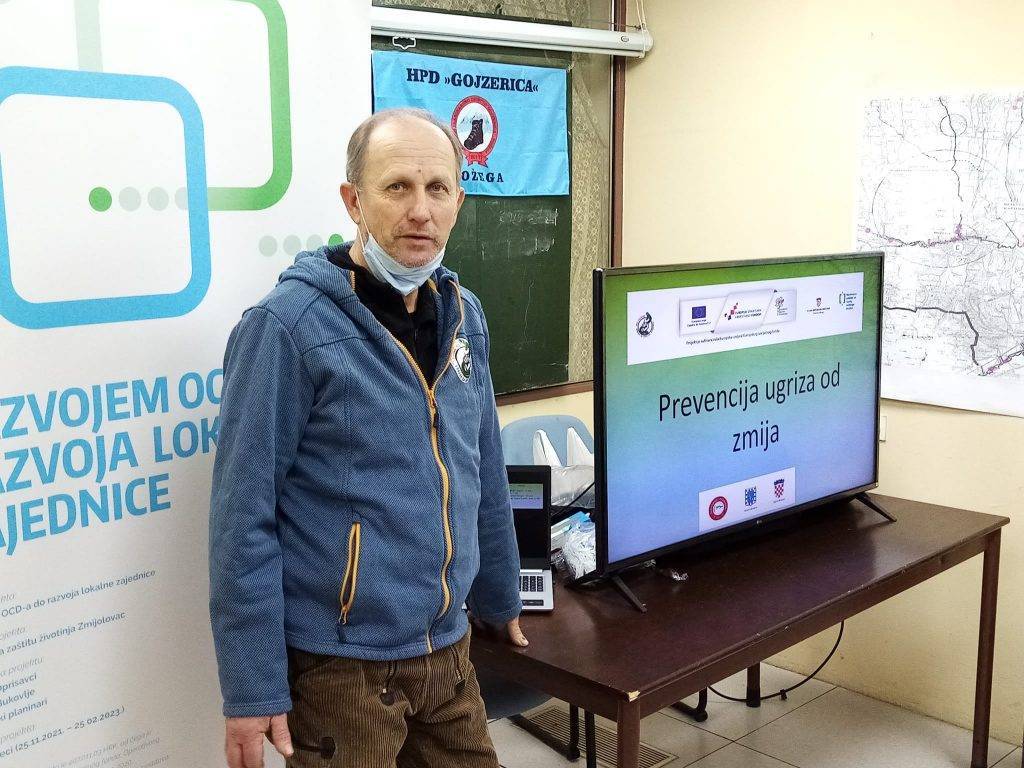 Predavanje o zmijama i opasnostima od zmija - Udruga zmijolovac