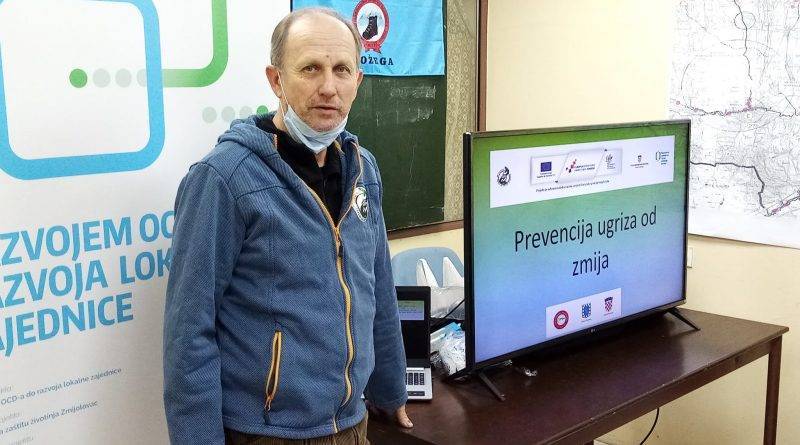 Predavanje o zmijama i opasnostima od zmija - Udruga zmijolovac